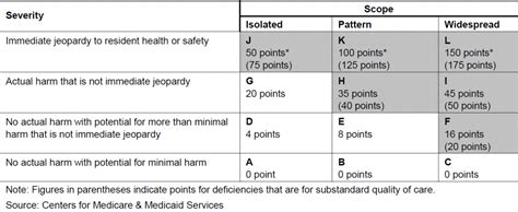 nursing home tag levels